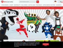 Tablet Screenshot of morphsuitsdeutschland.com